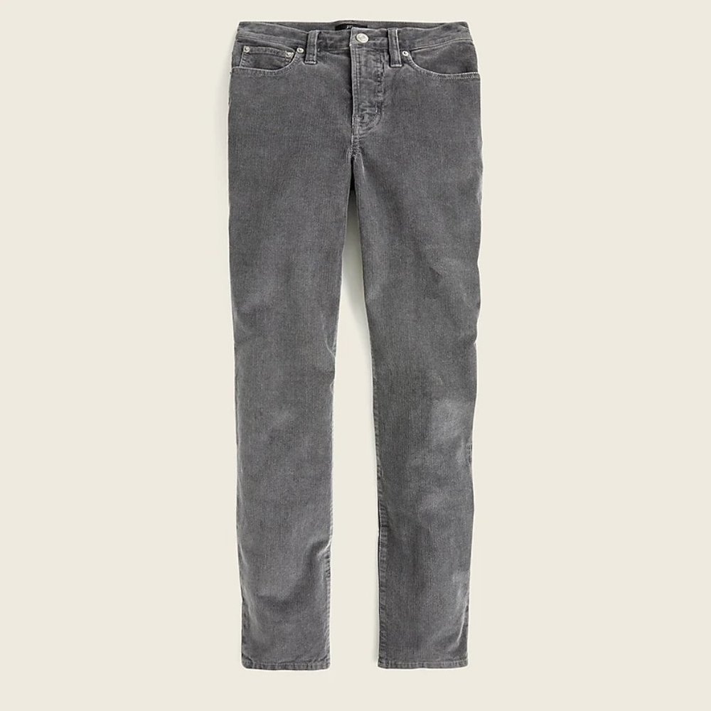 J. Crew Gray Vintage Slim-Straight Corduroy Pant Size 31